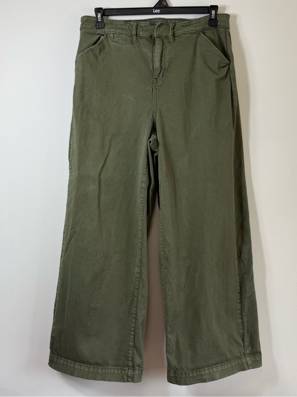 Torrid Olive Green Wide Leg Utility Stretch Pants 14R